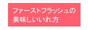 ���������t�@�[�X�g�t���b�V���̂����